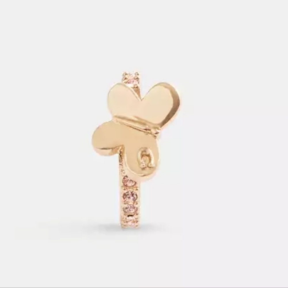 Coach Clip On Butterfly Earring   NWT